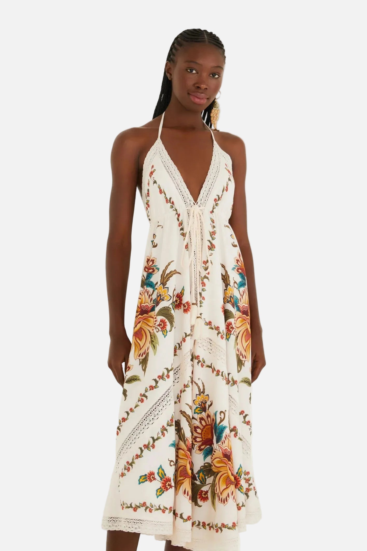 <STRONG>FARM RIO</strong><br> Majestic Lencojardín Dress