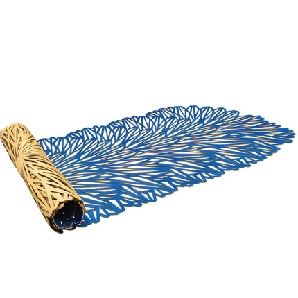 Mijal Gleiser |  Cobalt Blue-Gold Table Runner