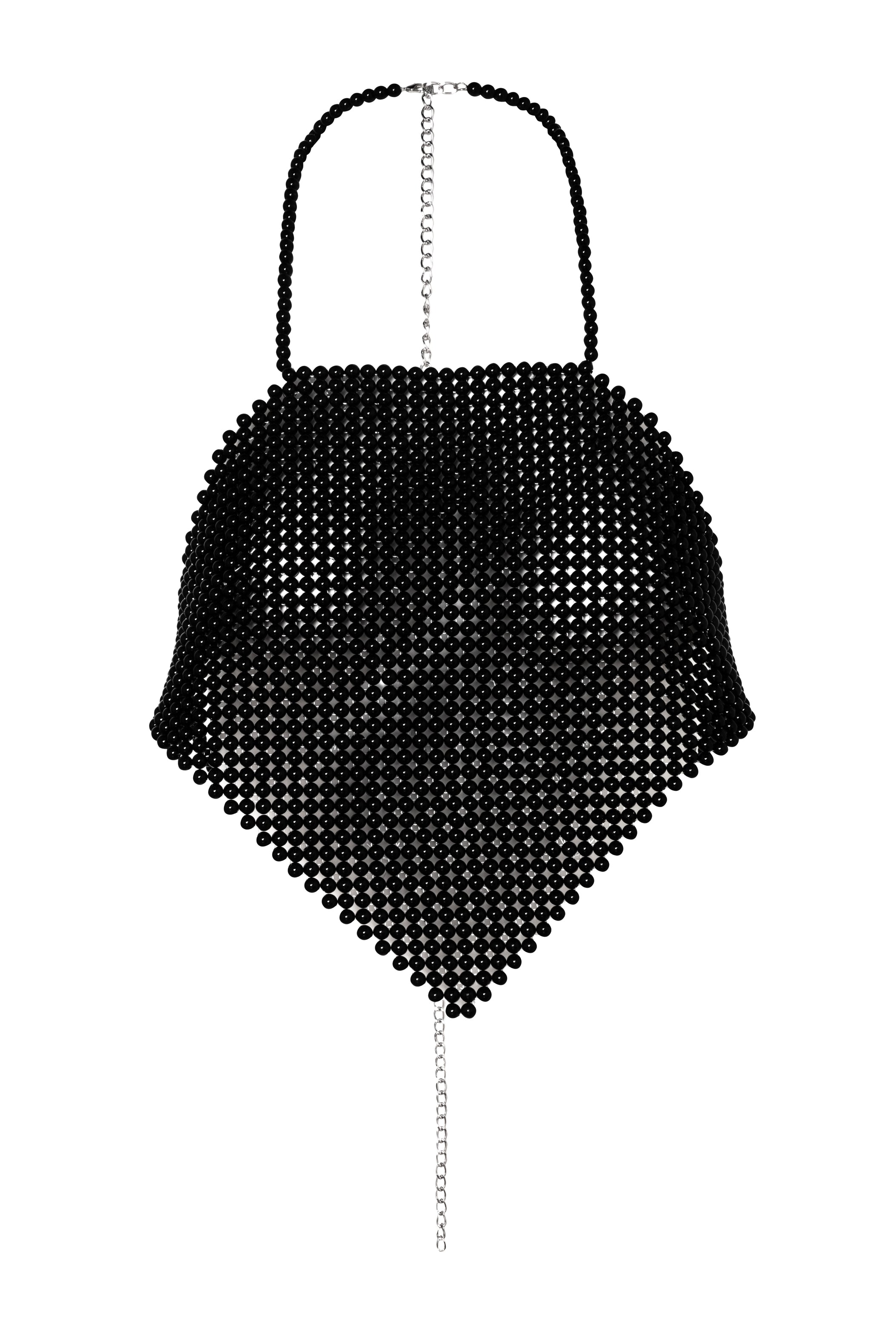 Antibes Caroll Pearl Top (Black) 