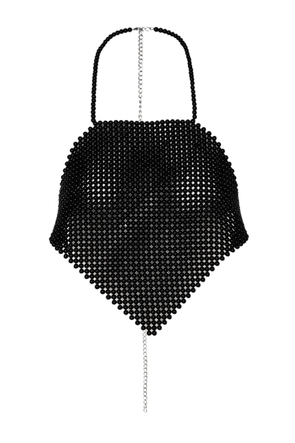 Antibes Caroll Pearl Top (Black) 