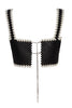Top de Perlas Negro & Blanco