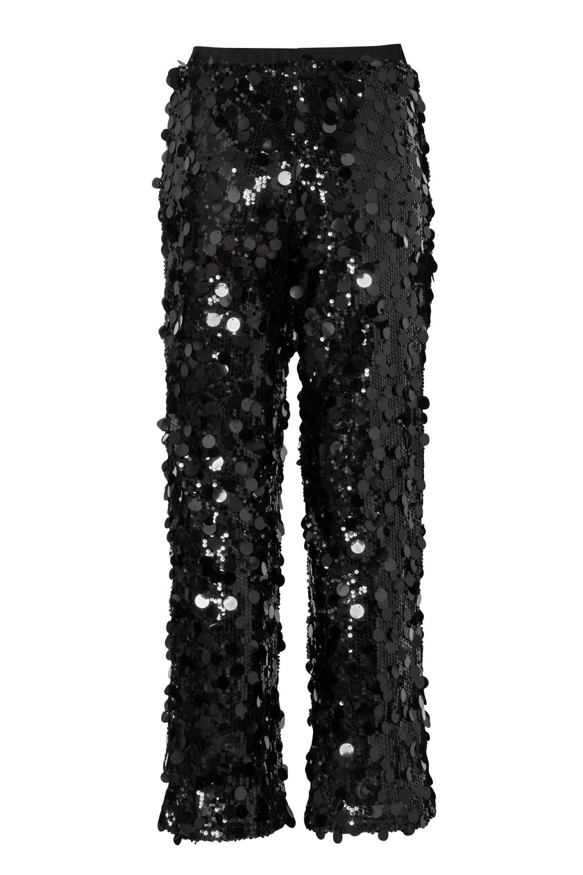 Carrol | Black Acetate Pants