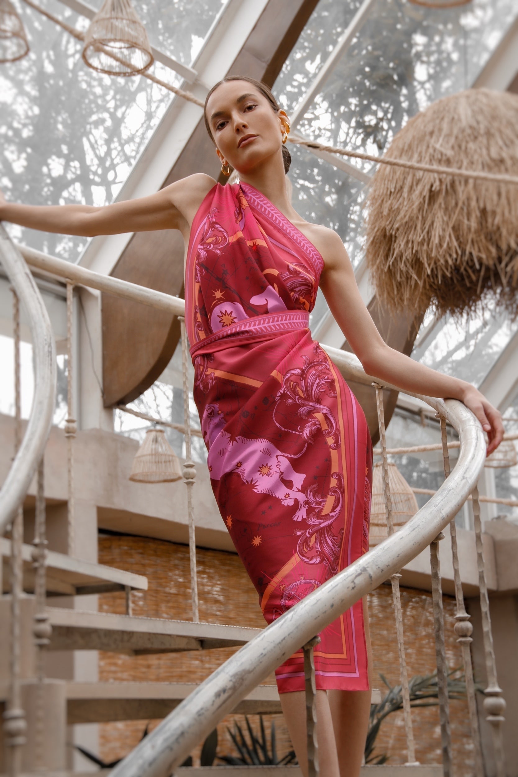 Plissé | Zodiacus Sari, FIRE / Dress - Skirt