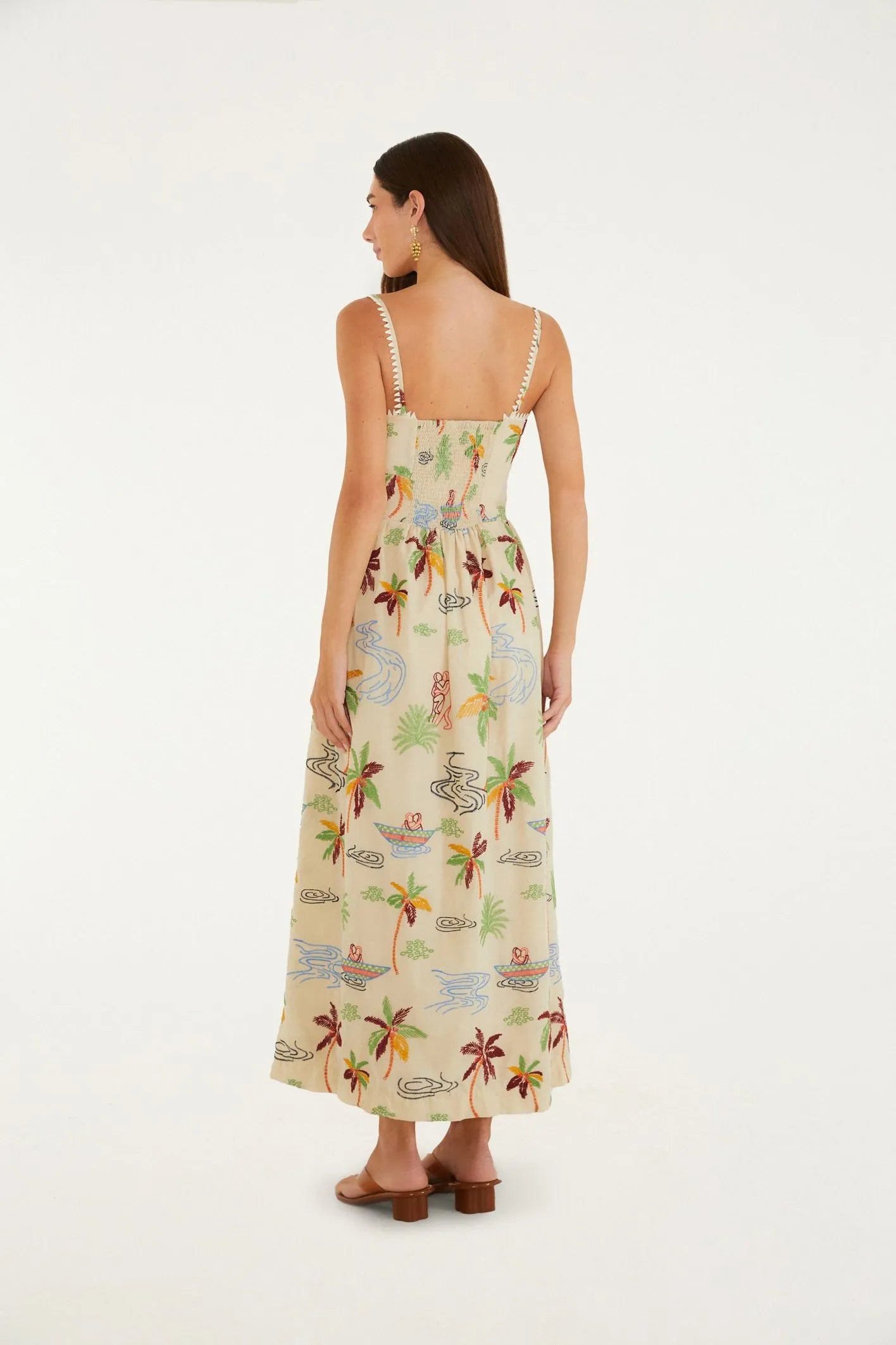 <strong>FARM RIO</strong><br> Bem Querer Embroidered Dress