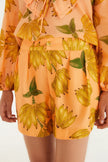 Farm Rio | Silver Banana Print Shorts