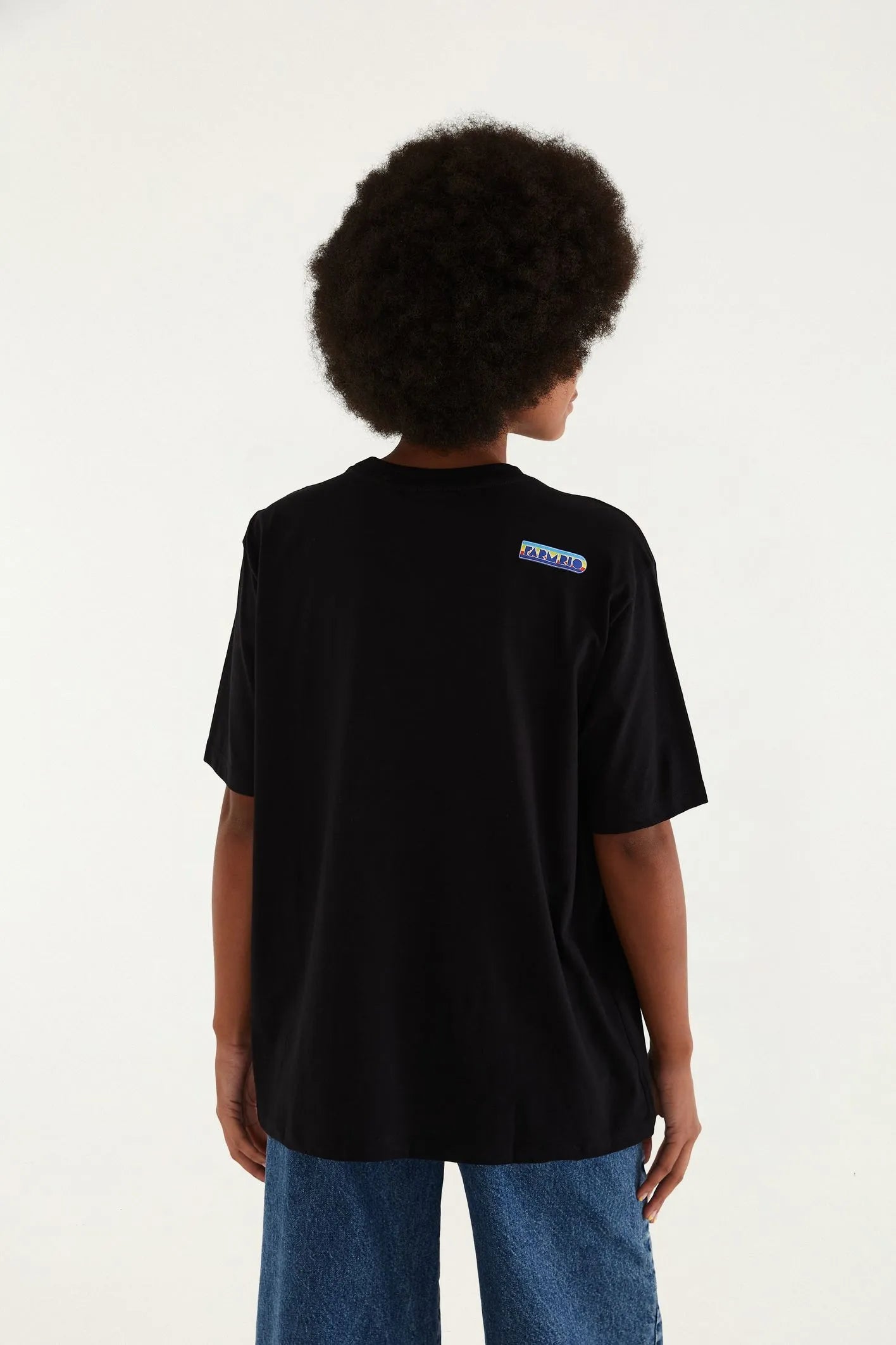 Farm Rio | Ipanema T-shirt mix patches off Black