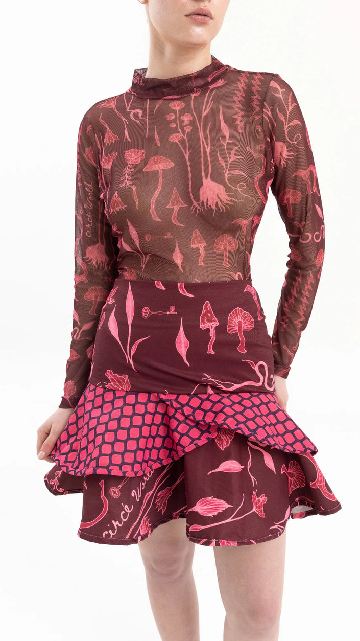 <strong>CIRCÉ</STRONG><BR>Helios Pink Mini Skirt