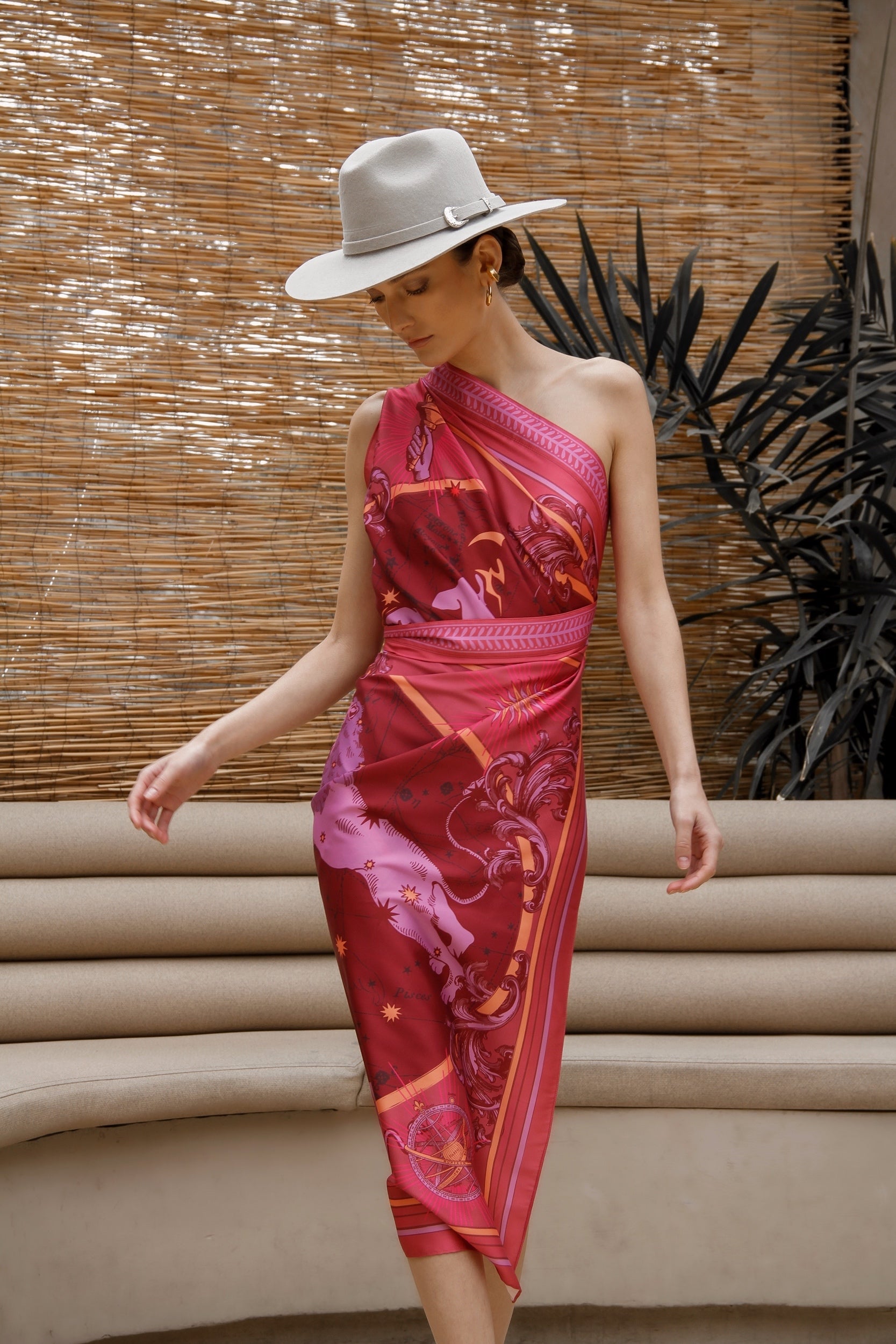 Plissé | Zodiacus Sari, FIRE / Dress - Skirt