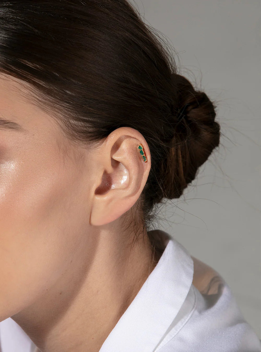 4 Stone Studs Small Mini Earrings