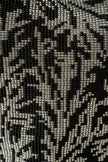 Handmade Beaded Mochila Bag with Black and Grey Shakiras