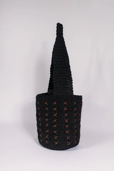 Black Handwoven Mochila