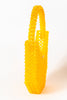 Handbeaded Bag with Yellow Acrylic