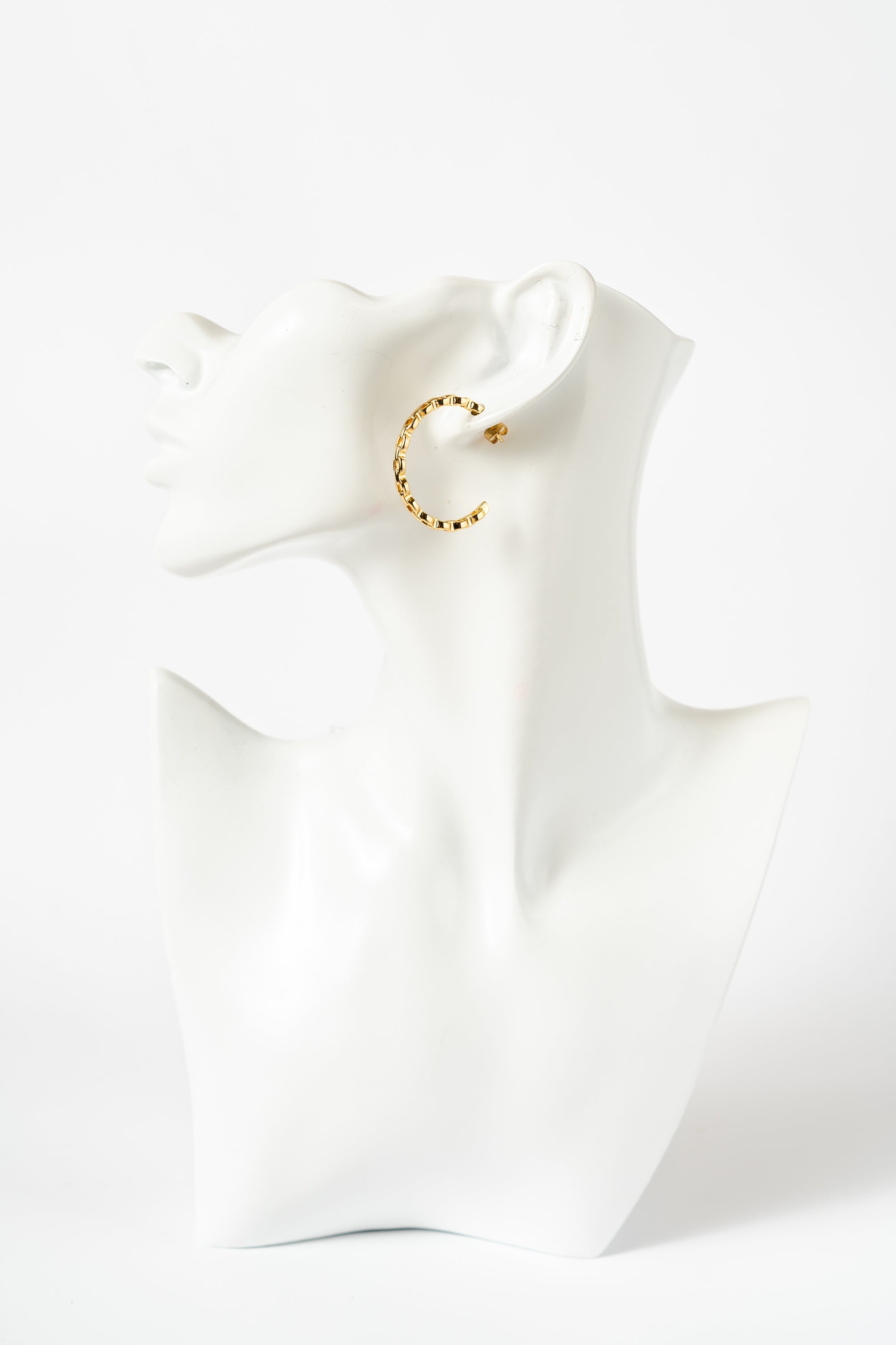 Stainless Steel Braided Hoop Earring