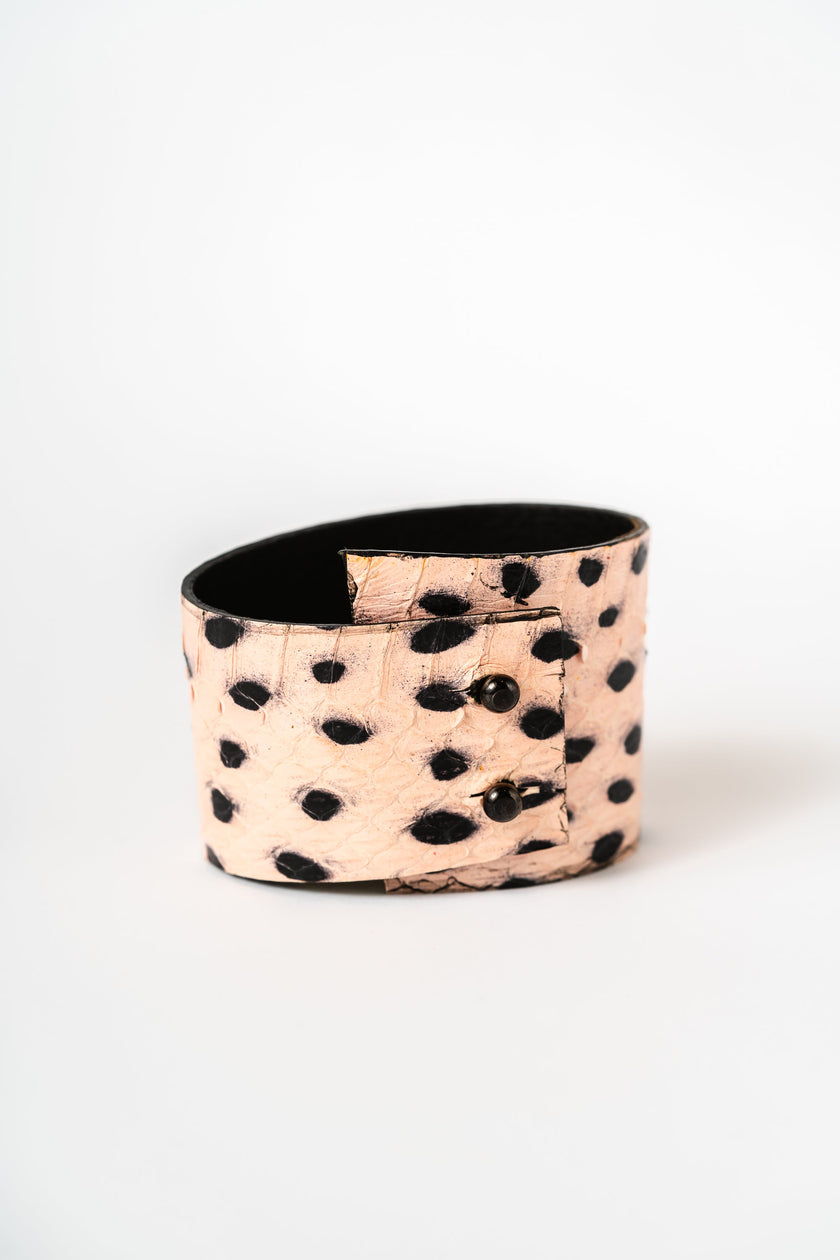 Pulsera de Cuero Multicolor, Fabricada en Italia