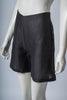 Angie Medina Black Linen Liso Short