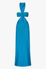 Side view of the Aluna Dress, emphasizing the body-hugging fit and asymmetrical hem.