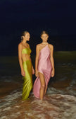 Rear view of the Cala Set, revealing the open-back style and seamless construction.