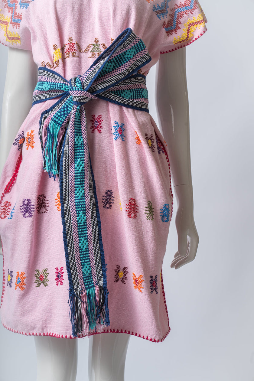 Oaxaca Belt Navy with Lila Detail