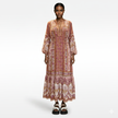 Farm Rio | Dress with Floral Printed Sleeves