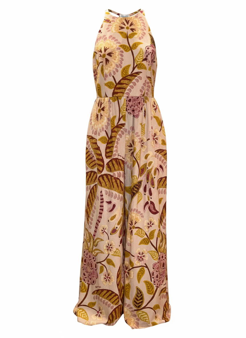 Farm Rio | Long Dress with Tropical Print