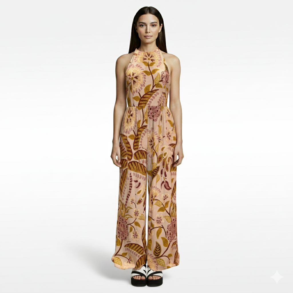 Farm Rio | Long Dress with Tropical Print