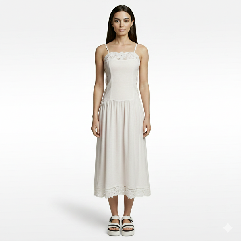 Farm Rio | Cotton Dress With Shrink Details