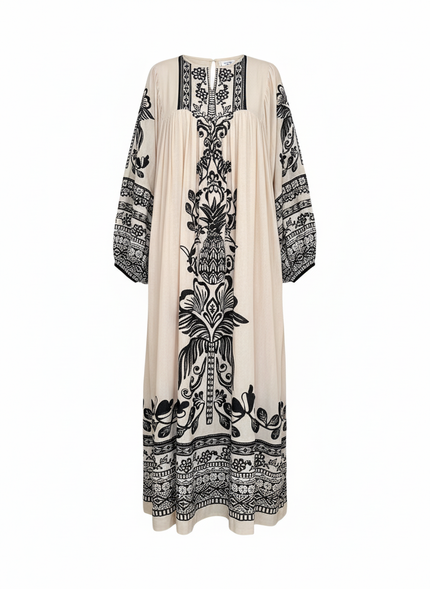 Farm Río | Long Sleeve Kaftan with Cotton Print