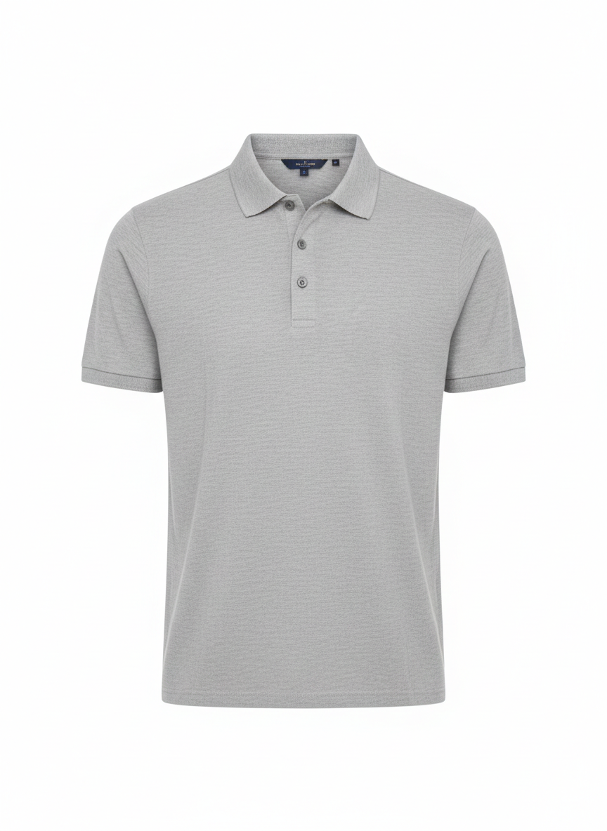 <strong>JUAN SILVESTRE</strong><br>Light Grey Gorgona Polo Shirt