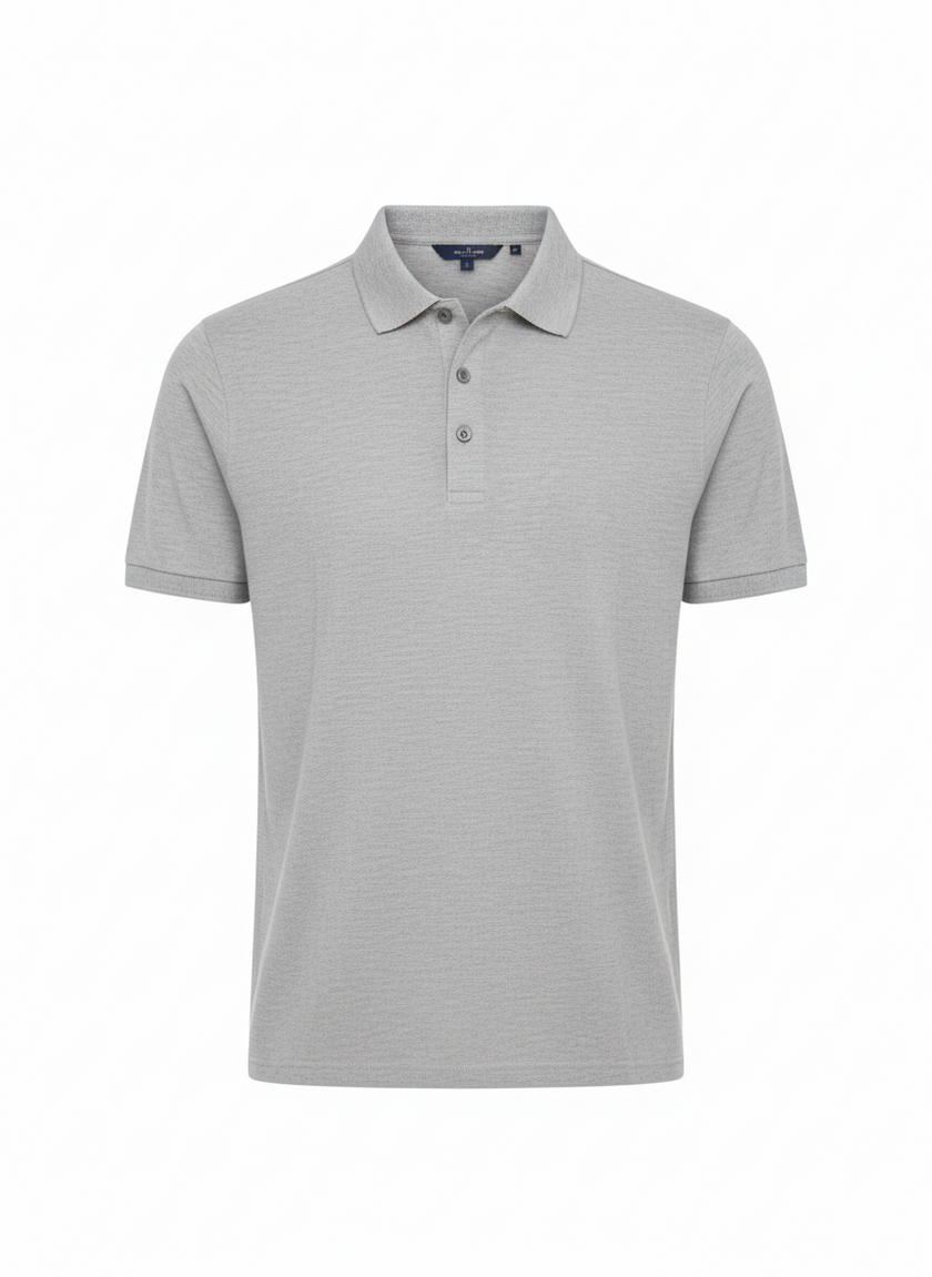 <strong>JUAN SILVESTRE</strong><br>Light Grey Gorgona Polo Shirt