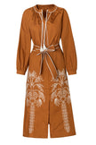 Long Sleeve Dress with Belt