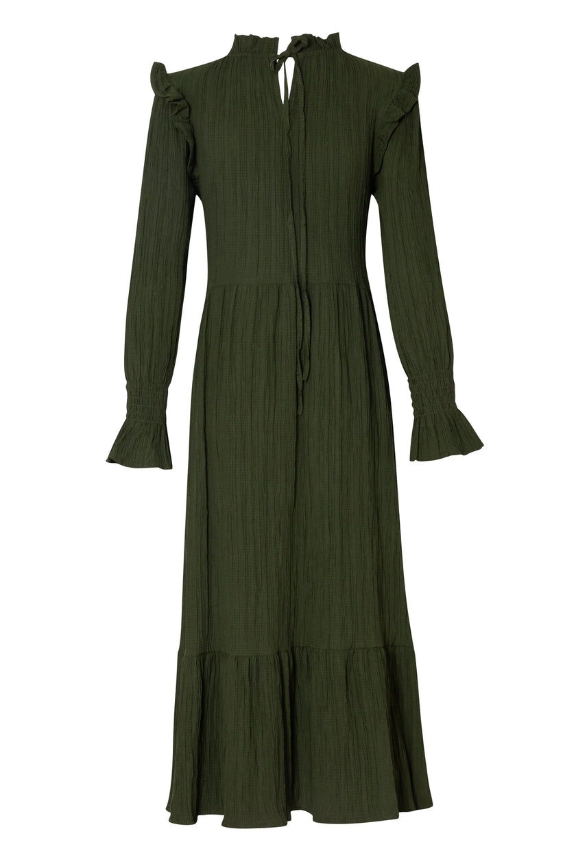 Long Sleeve Wrinkled Dress