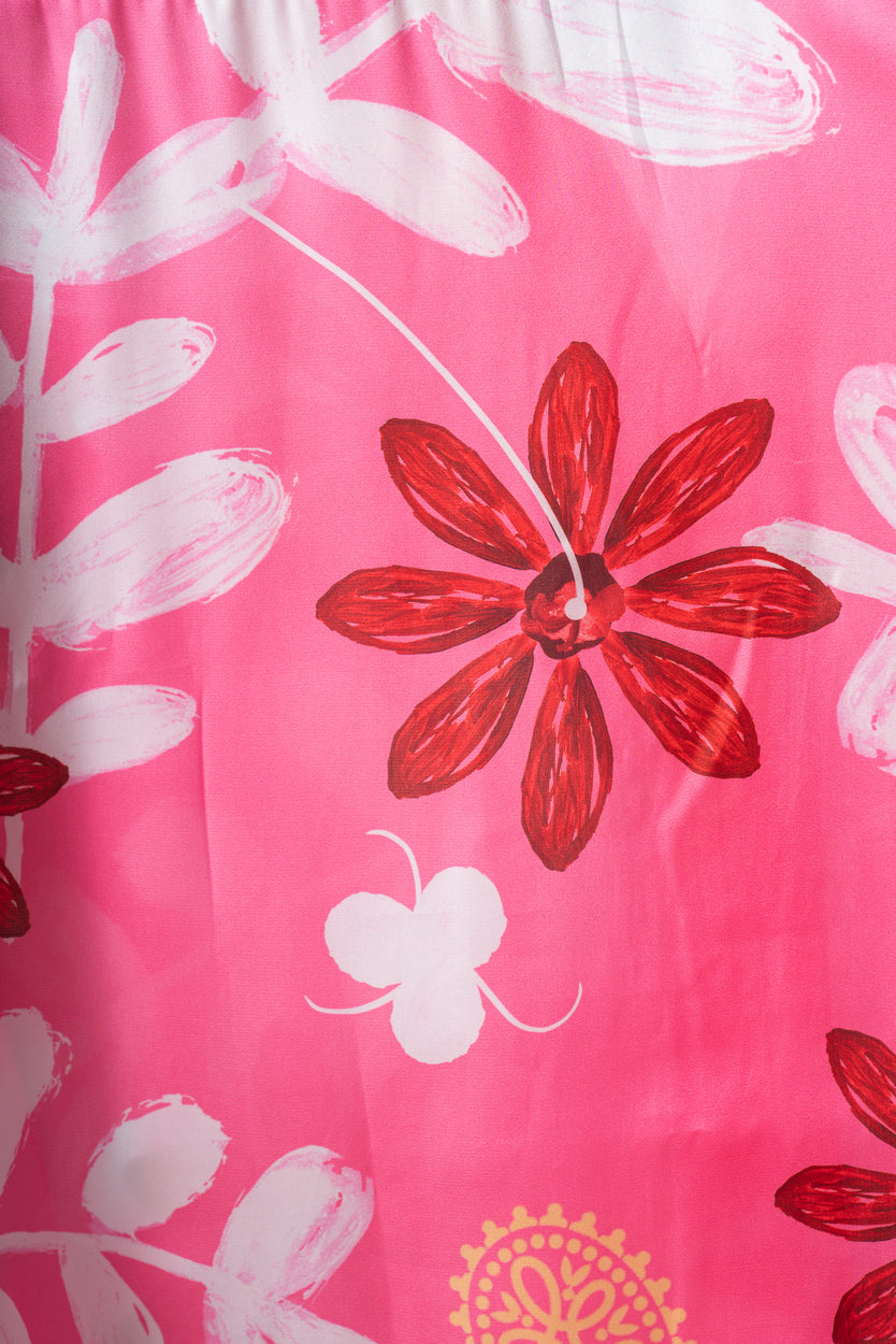Close-up of the blouse cuff from the Lulo set, showing the delicate stitching and finish.