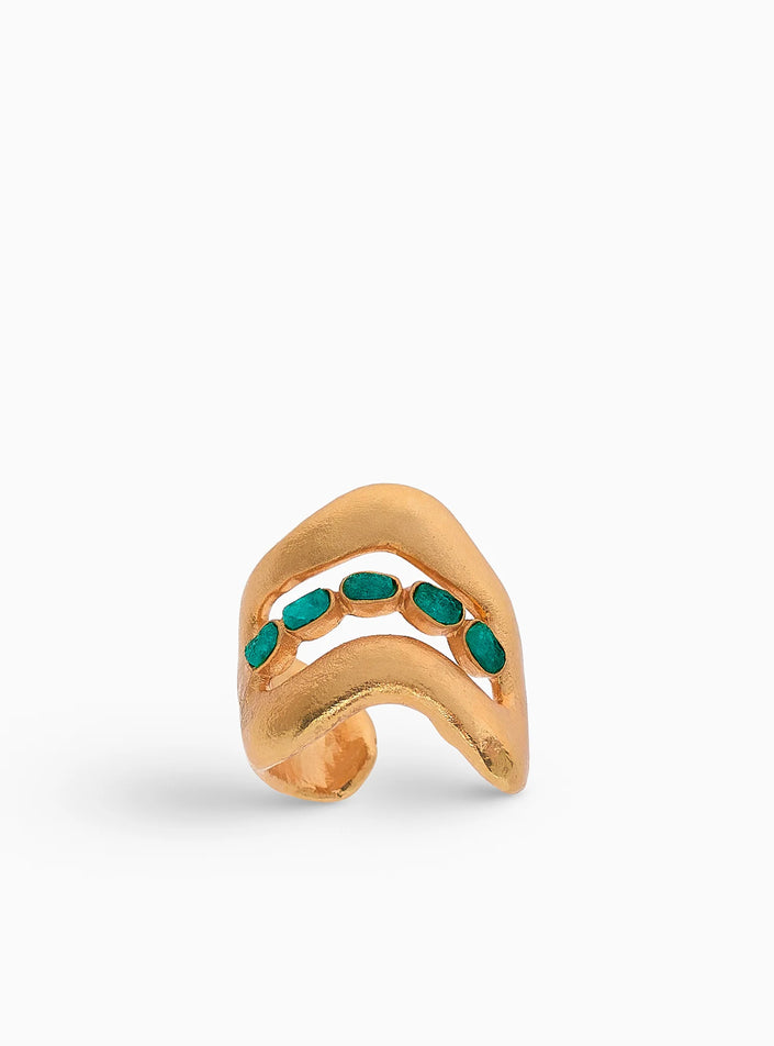 Green Mine Earcuff