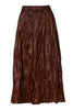 Ruffled Leather Skirt