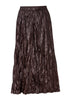 Ruffled Leather Skirt