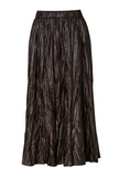 Ruffled Leather Skirt