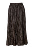 Ruffled Leather Skirt
