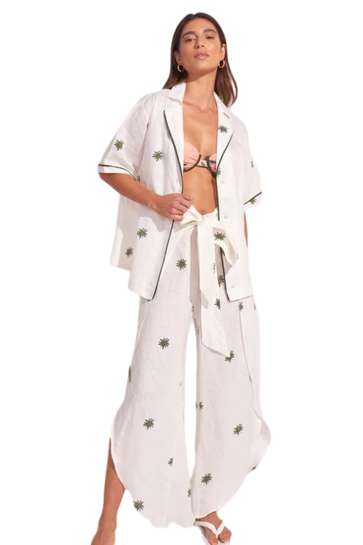 <strong>ANCORA</strong><br>The Icon palming Maxi Blouse