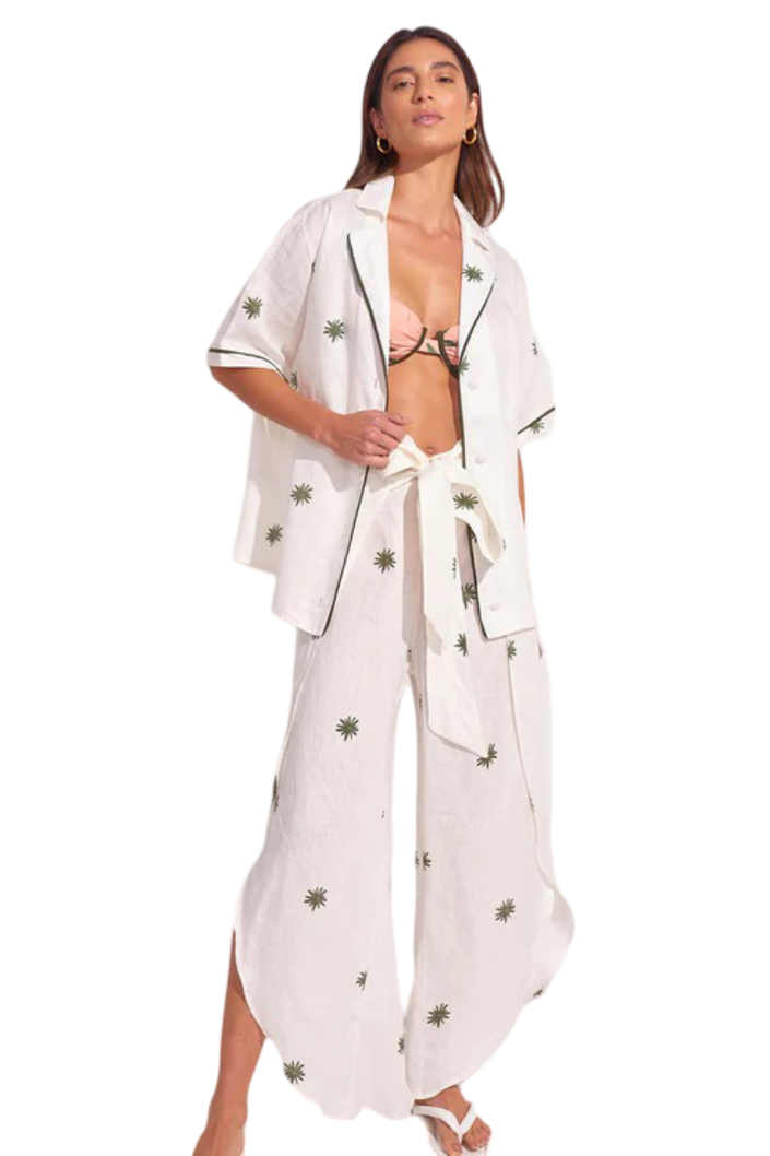 <strong>ANCORA</strong><br>The Icon palming Maxi Blouse