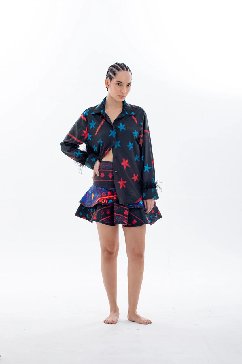 <strong>CIRCÉ</STRONG><BR>Aetna Black Blouse