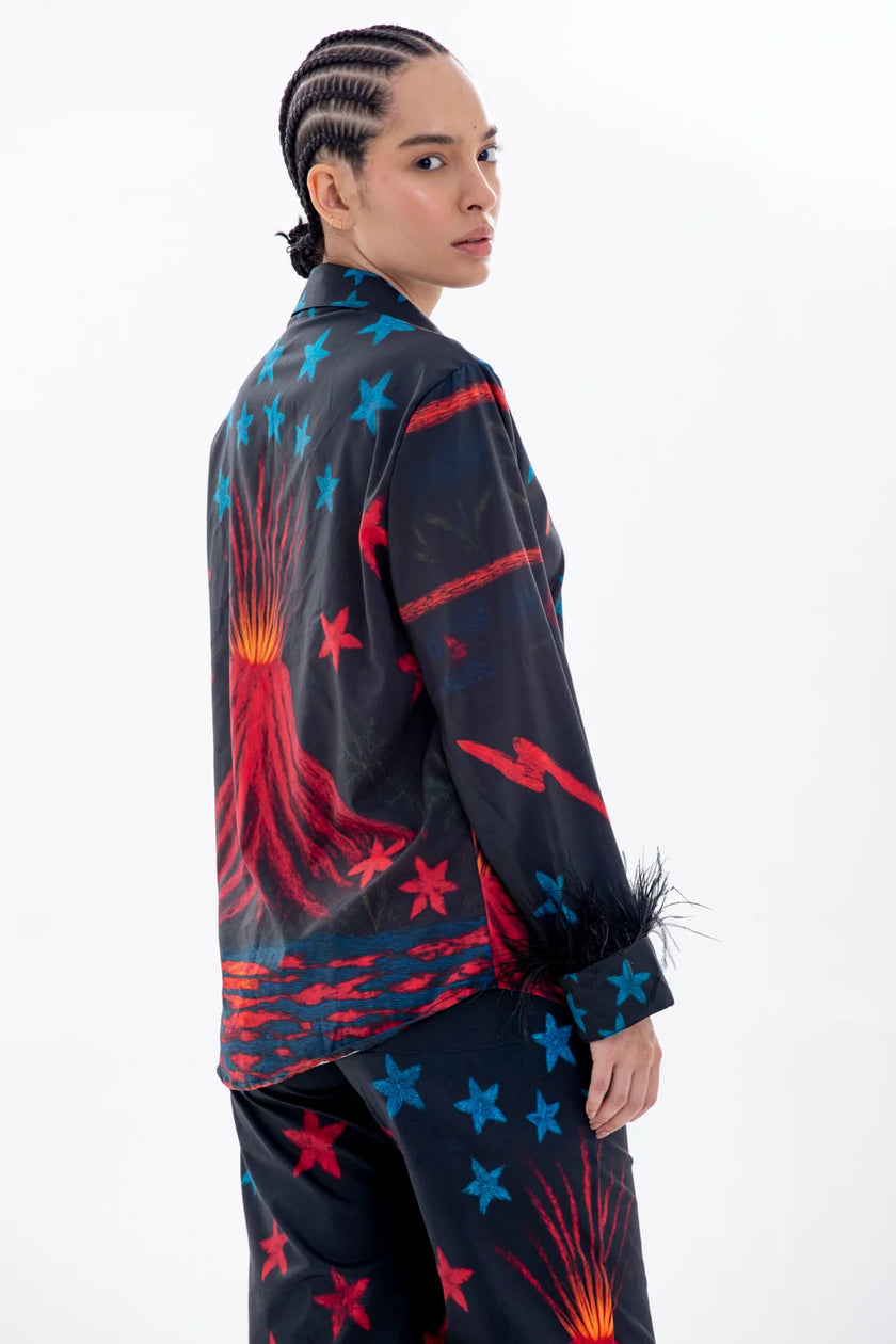 <strong>CIRCÉ</STRONG><BR>Aetna Black Blouse